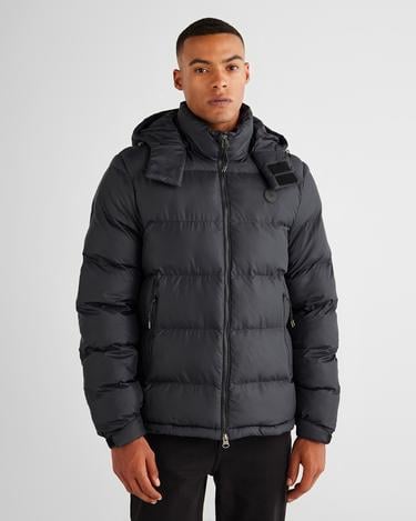  GANT Erkek Siyah Kapüşonlu Mont