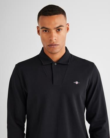  GANT Erkek Siyah Slim Fit Polo