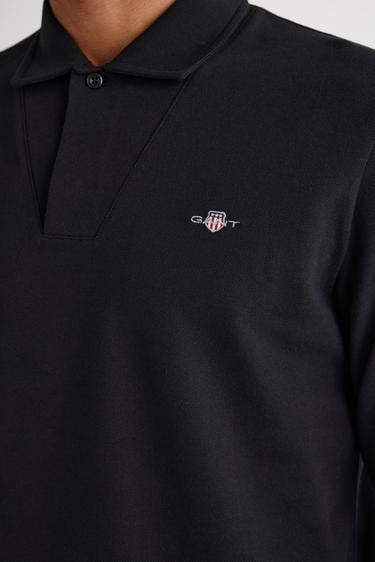  GANT Erkek Siyah Slim Fit Polo