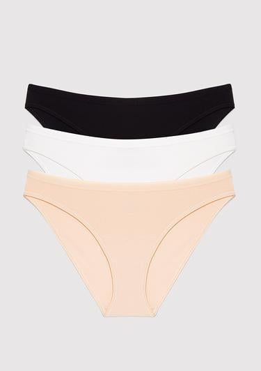  Mavi 3lü Klasik Külot 1912902-28458