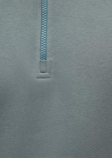  Mavi Yarı Fermuarlı Yeşil Basic Sweatshirt 0S10278-71577