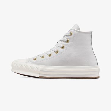  Converse Chuck Taylor All Star EVA Lift Genç Gri Platform Sneaker