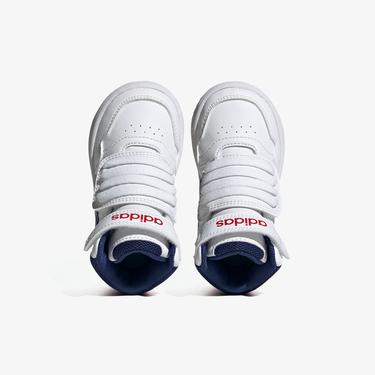  adidas Hoops Mid 3.0 Bebek Beyaz Spor Ayakkabı