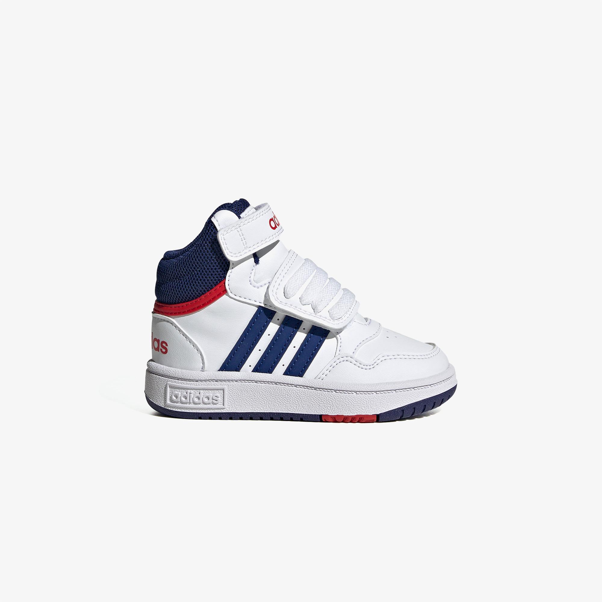 adidas Hoops Mid 3.0 Bebek Beyaz Spor Ayakkabı
