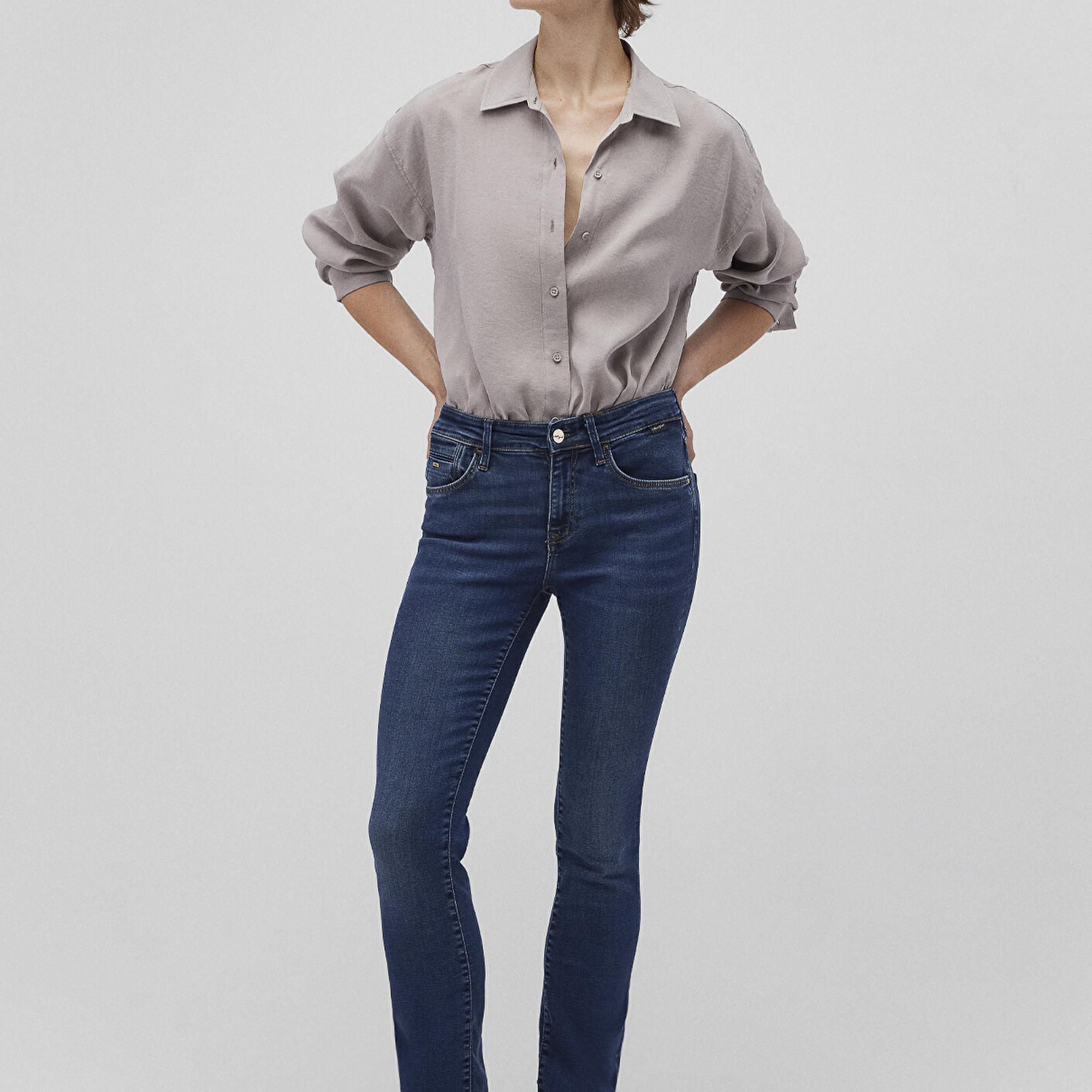 Mavi Mona Gold Klasik Vintage Koyu Mavi Jean Pantolon 1049787784