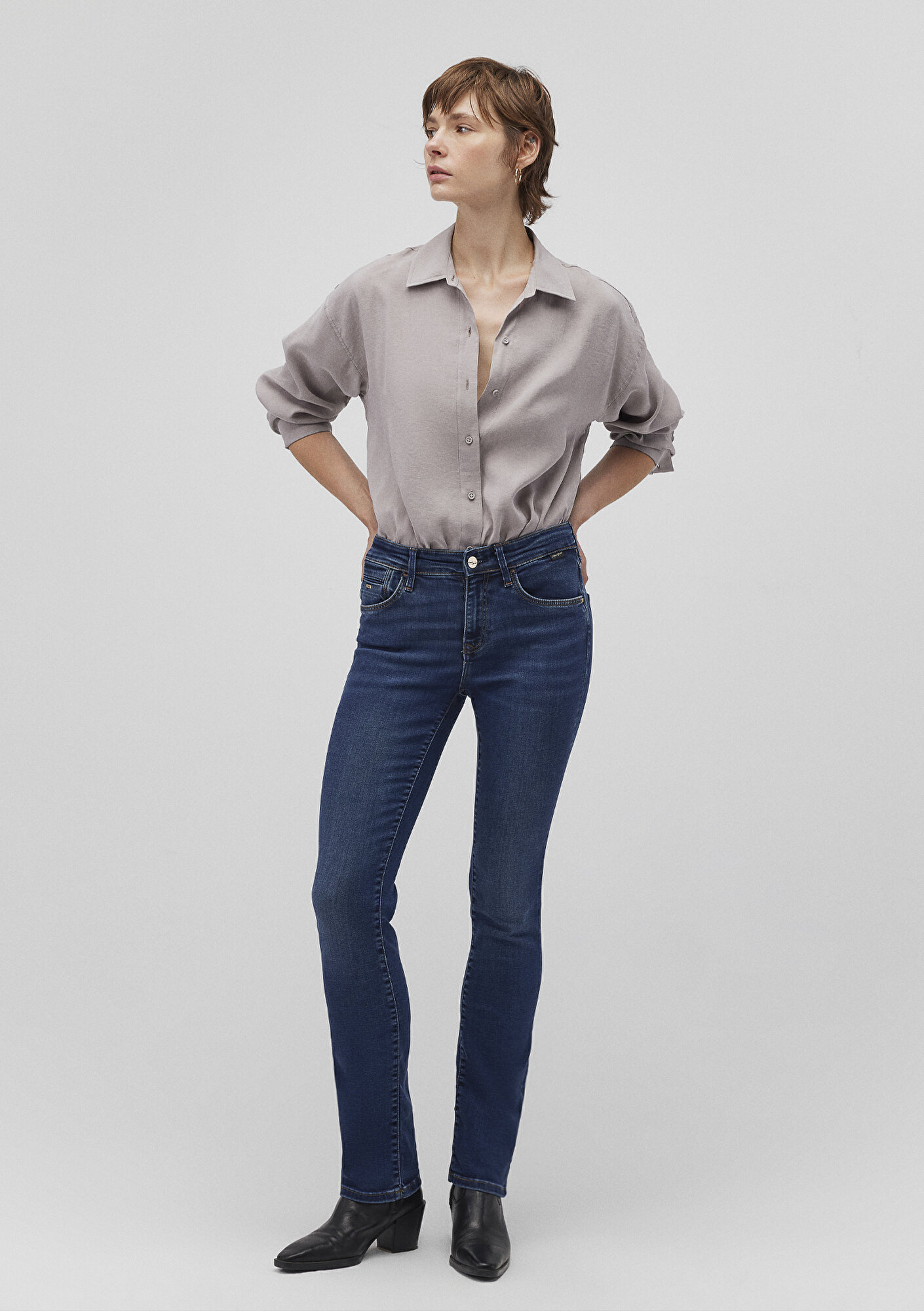  Mavi Mona Gold Klasik Vintage Koyu Mavi Jean Pantolon 1049787784