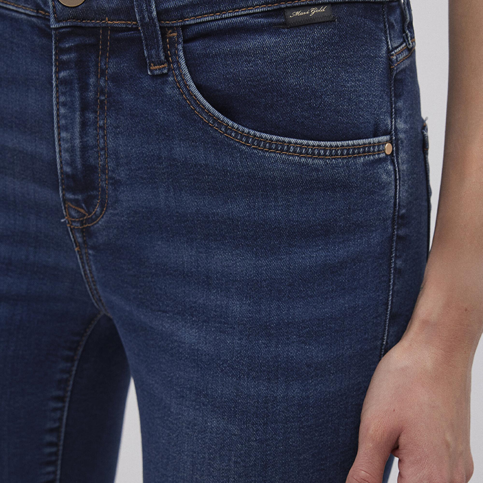 Mavi Mona Gold Klasik Vintage Koyu Mavi Jean Pantolon 1049787784