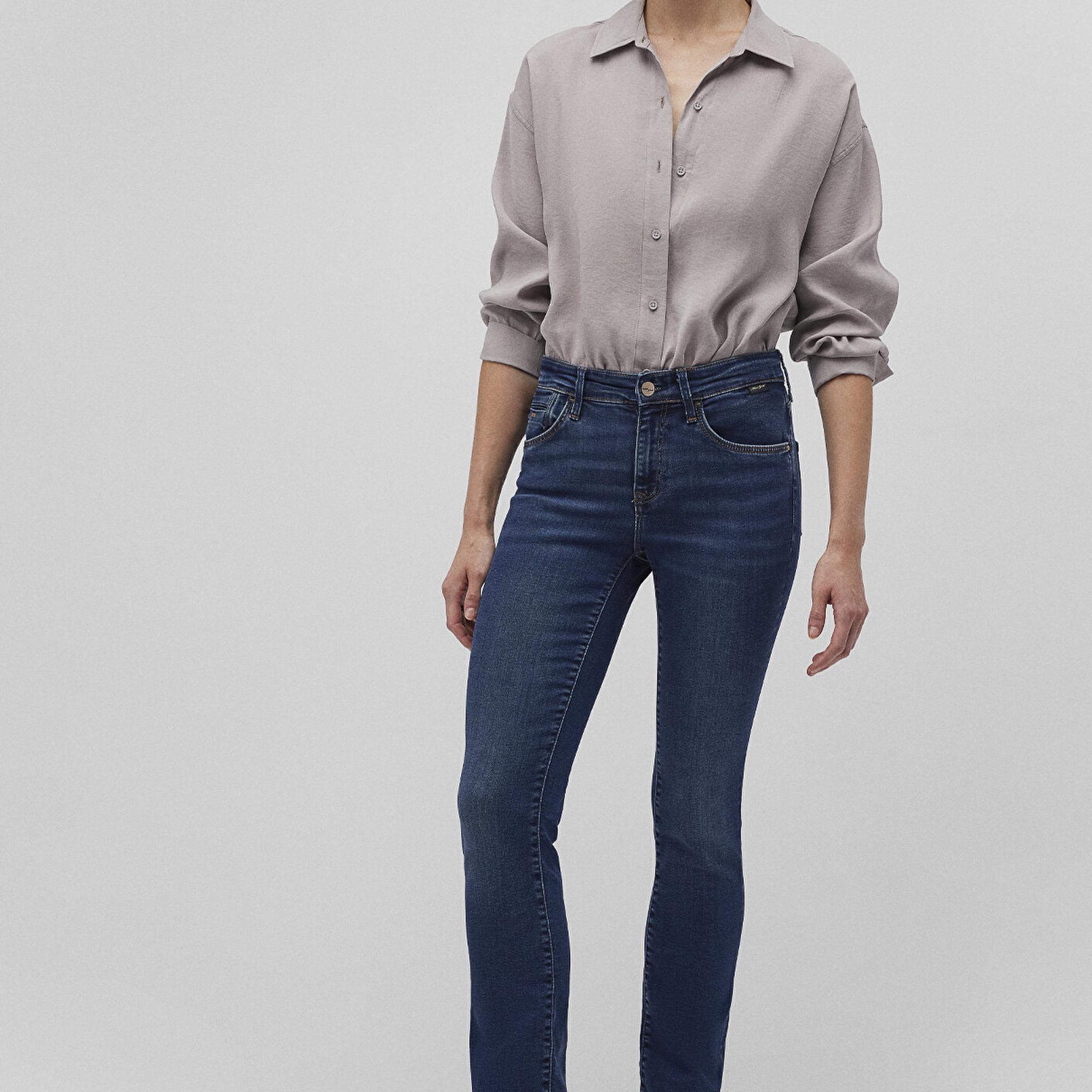 Mavi Mona Gold Klasik Vintage Koyu Mavi Jean Pantolon 1049787784