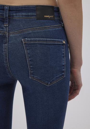  Mavi Mona Gold Klasik Vintage Koyu Mavi Jean Pantolon 1049787784