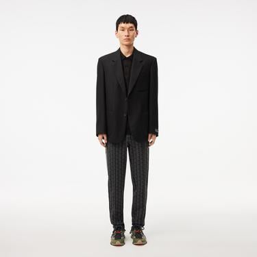  Paris Erkek Regular Fit Monogram Siyah Eşofman Altı