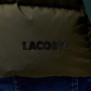  Erkek Kapüşonlu Koyu Yeşil Şişme Yelek