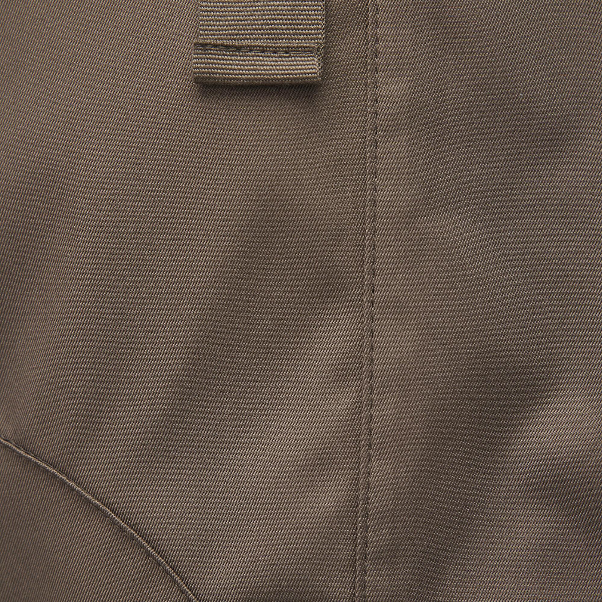 Mavi Kapüşonlu Kahverengi Ceket Loose Fit / Bol Rahat Kesim 1110014-82046