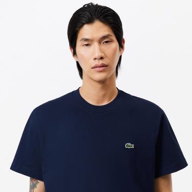  Lacoste Erkek Classic Fit Bisiklet Yaka Lacivert T-Shirt
