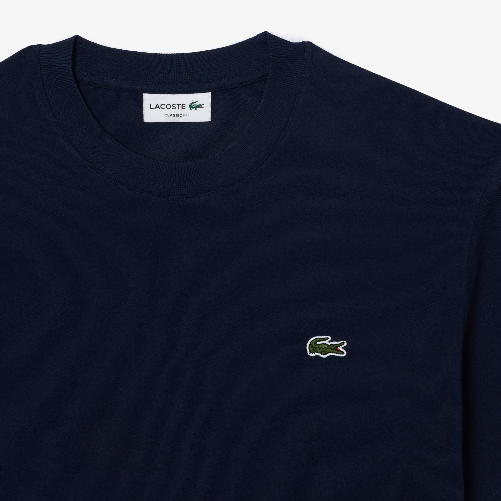 Lacoste Erkek Classic Fit Bisiklet Yaka Lacivert T-Shirt