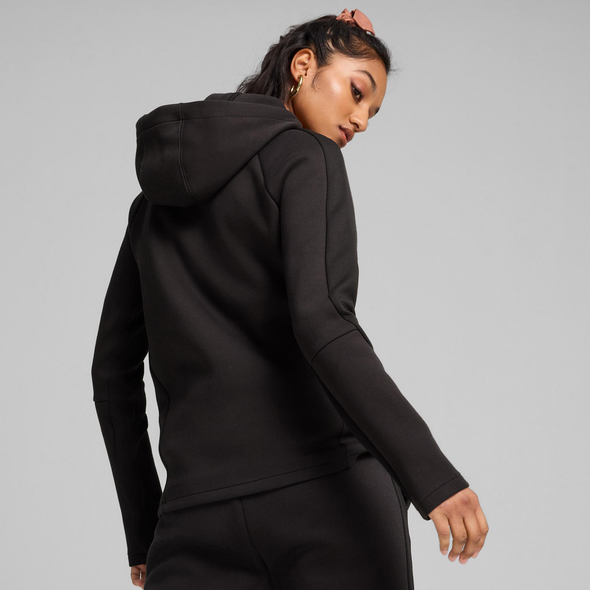 Puma Evostripe Full Zip Kadın Siyah Günlük Sweatshirt