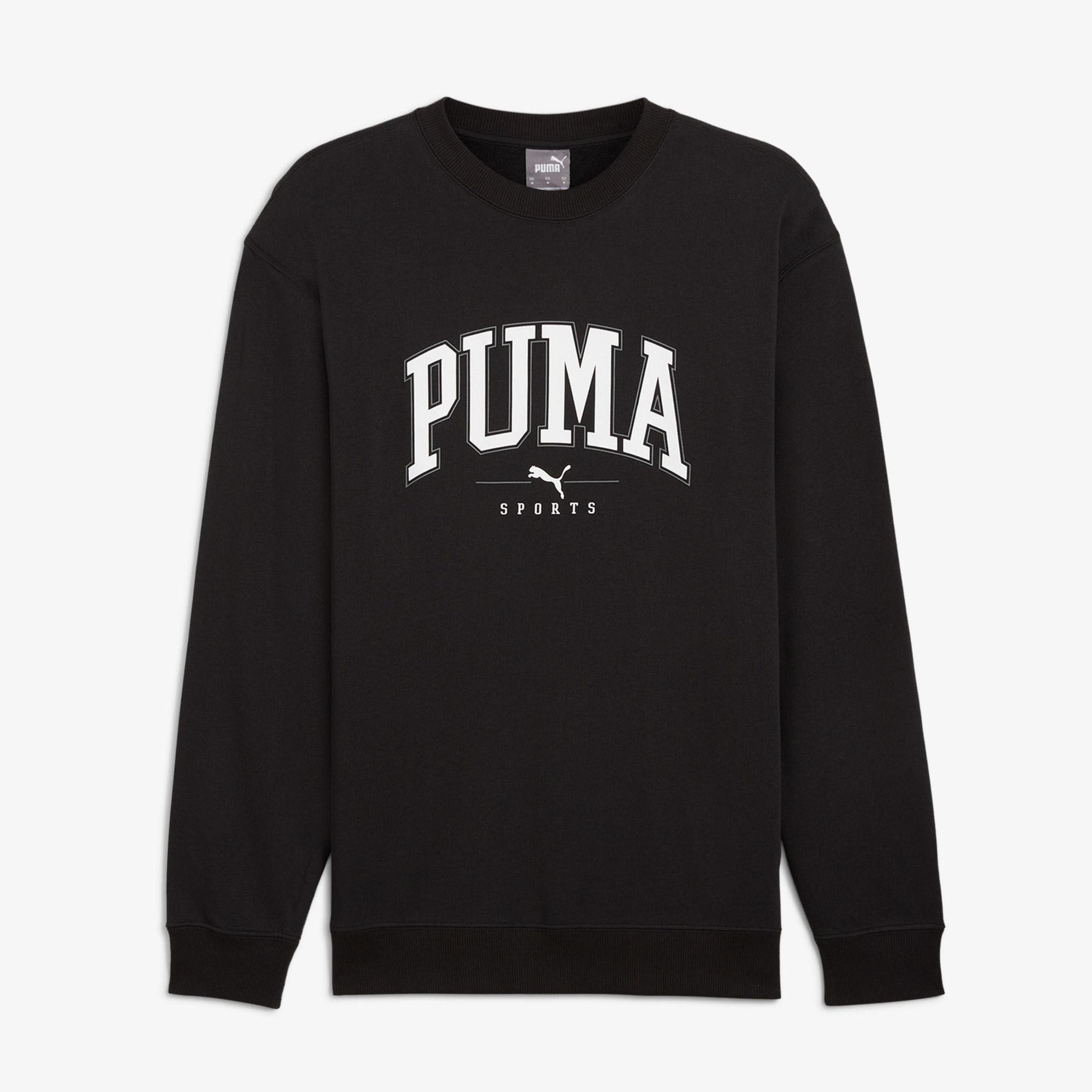 Puma Squad Erkek Siyah Günlük Sweatshirt