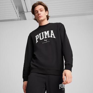 Puma Squad Erkek Siyah Günlük Sweatshirt