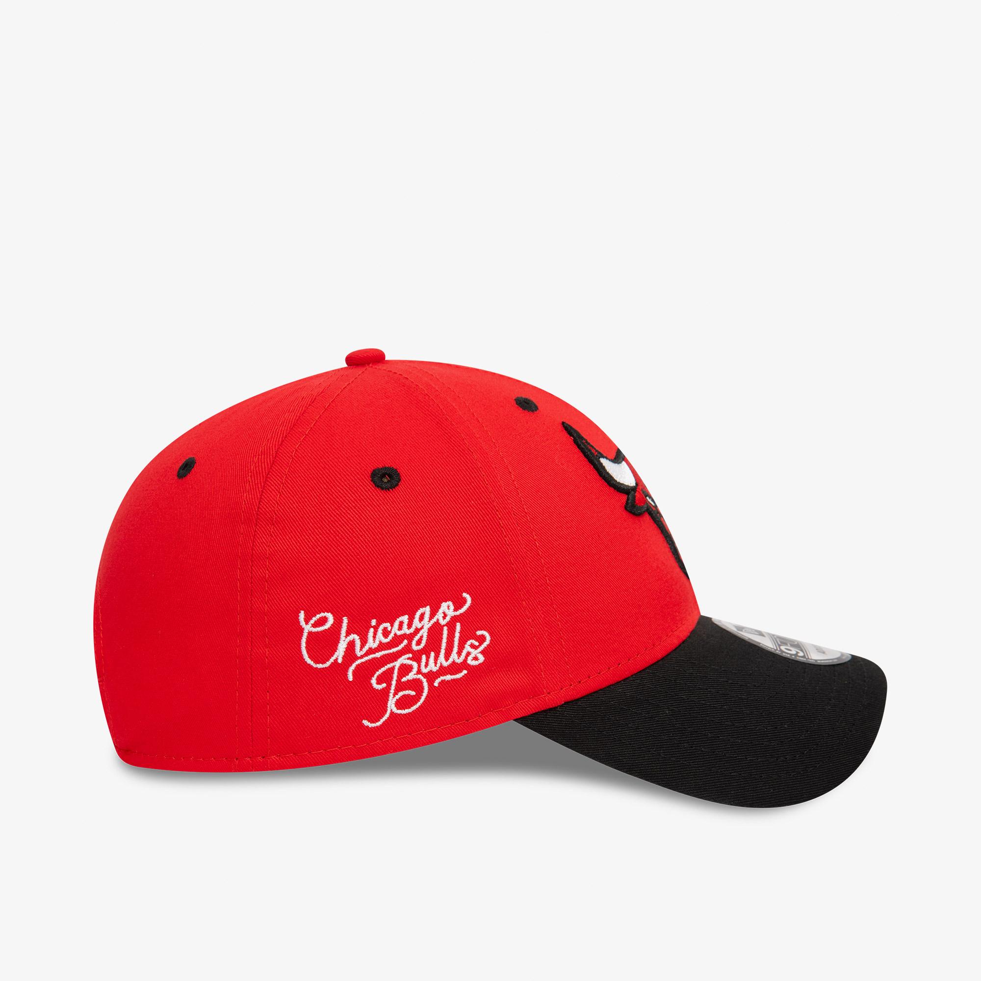 New Era Side Patch Chicago Bulls Unisex Kırmzı Şapka