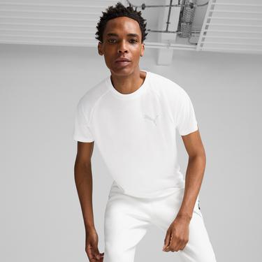  Puma Evostripe Erkek Beyaz Günlük T-Shirt
