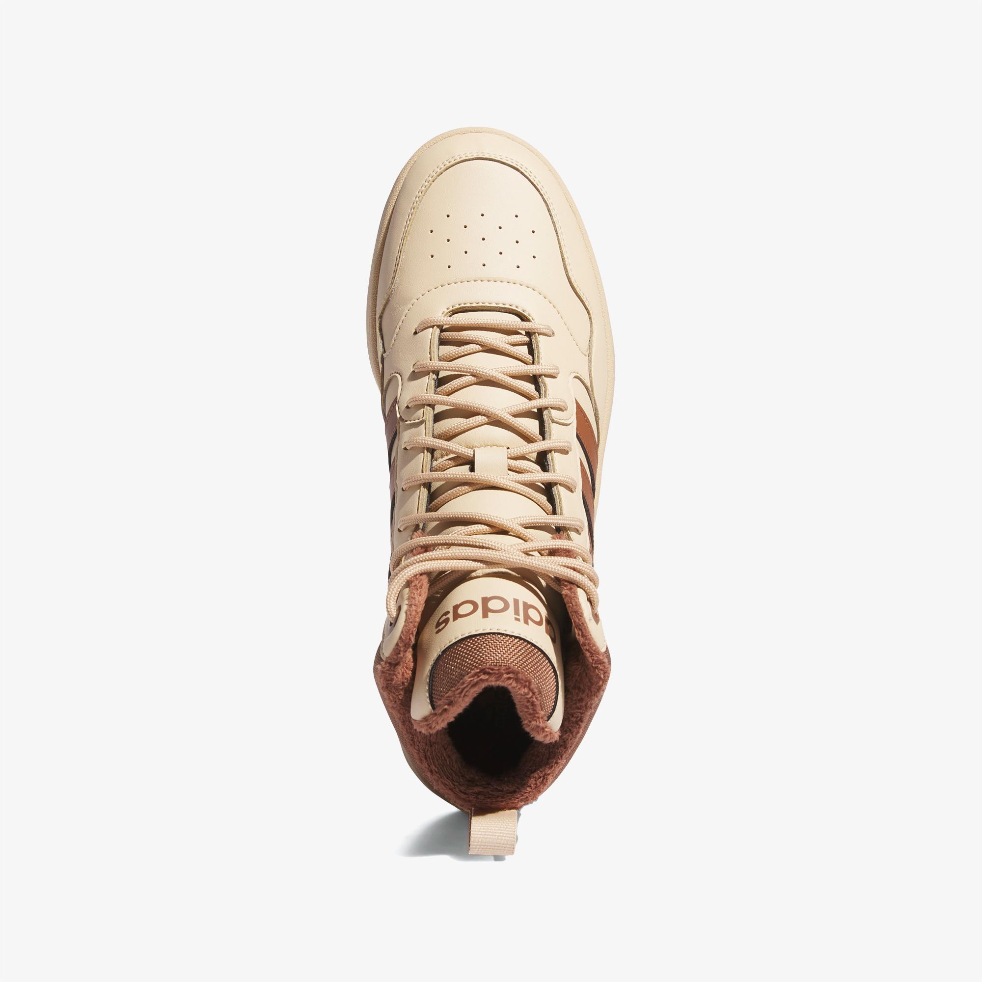 adidas Hoops 3.0 Mid Erkek Krem Spor Ayakkabı