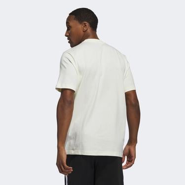  adidas Worldwide Hoops Global Graphic Erkek Bej T-Shirt