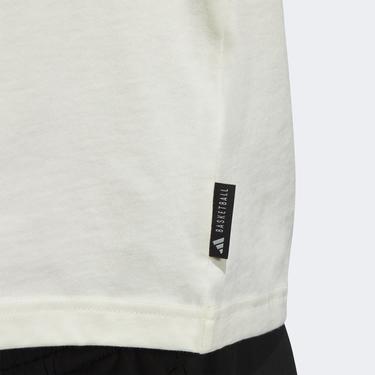  adidas Worldwide Hoops Global Graphic Erkek Bej T-Shirt