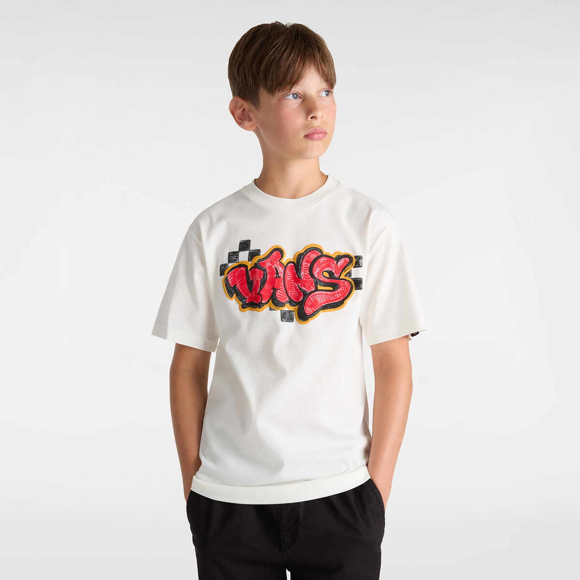  Vans By Tagged Ss Çocuk Beyaz T-Shirt