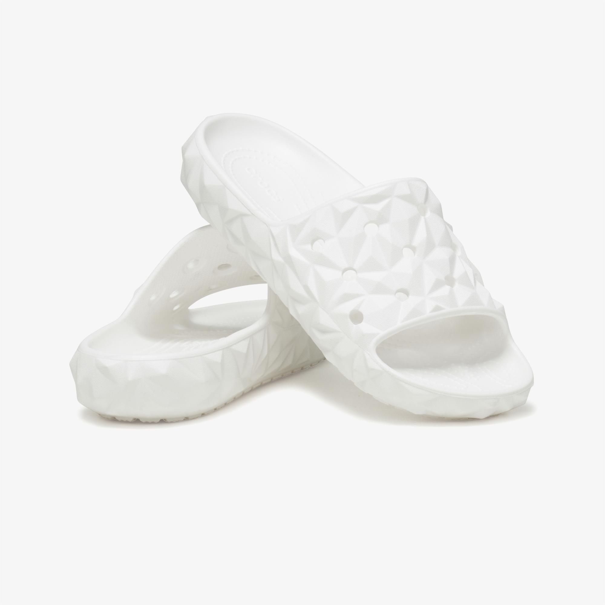 Crocs Classic Geometric V2 Unisex Beyaz Terlik