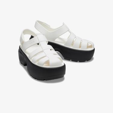  Crocs Stomp Fisherman Kadın Beyaz Terlik