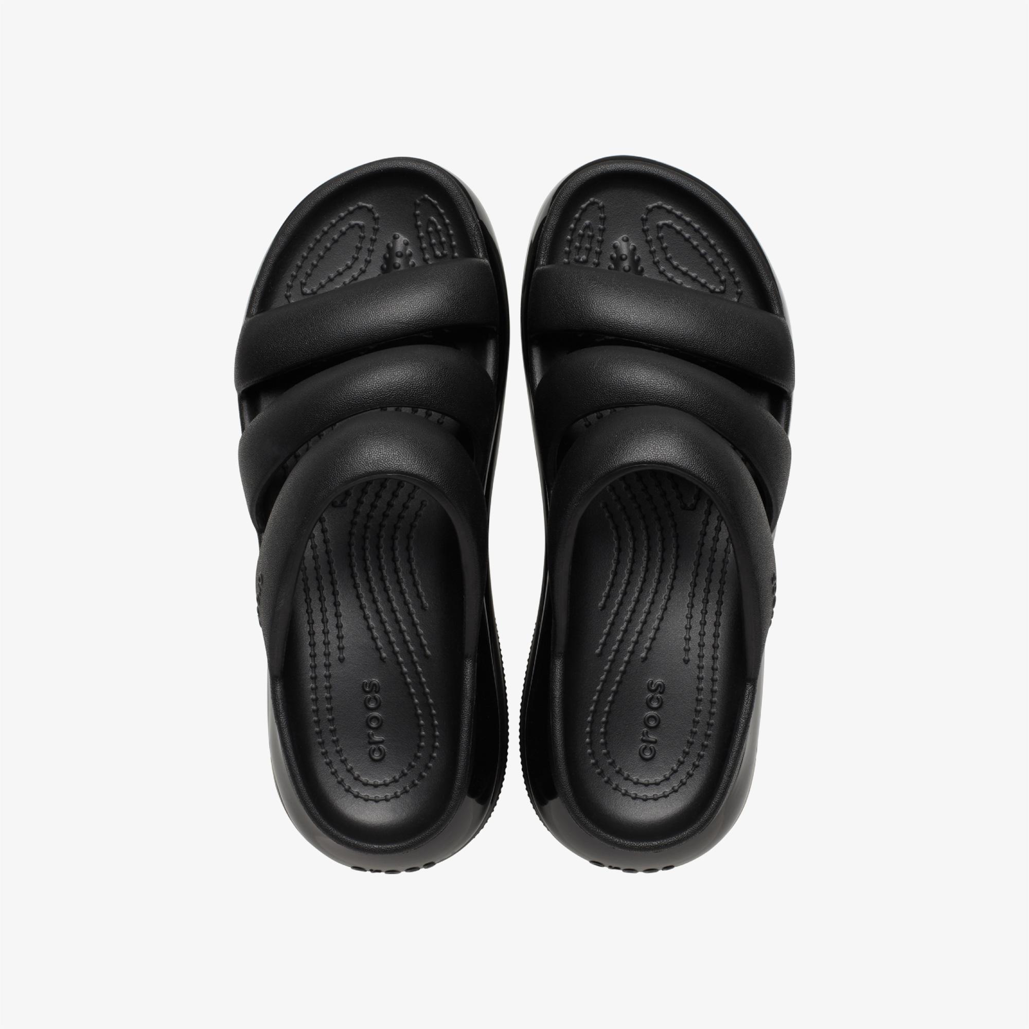 Crocs Mega Crush Triple Strap Kadın Siyah Terlik