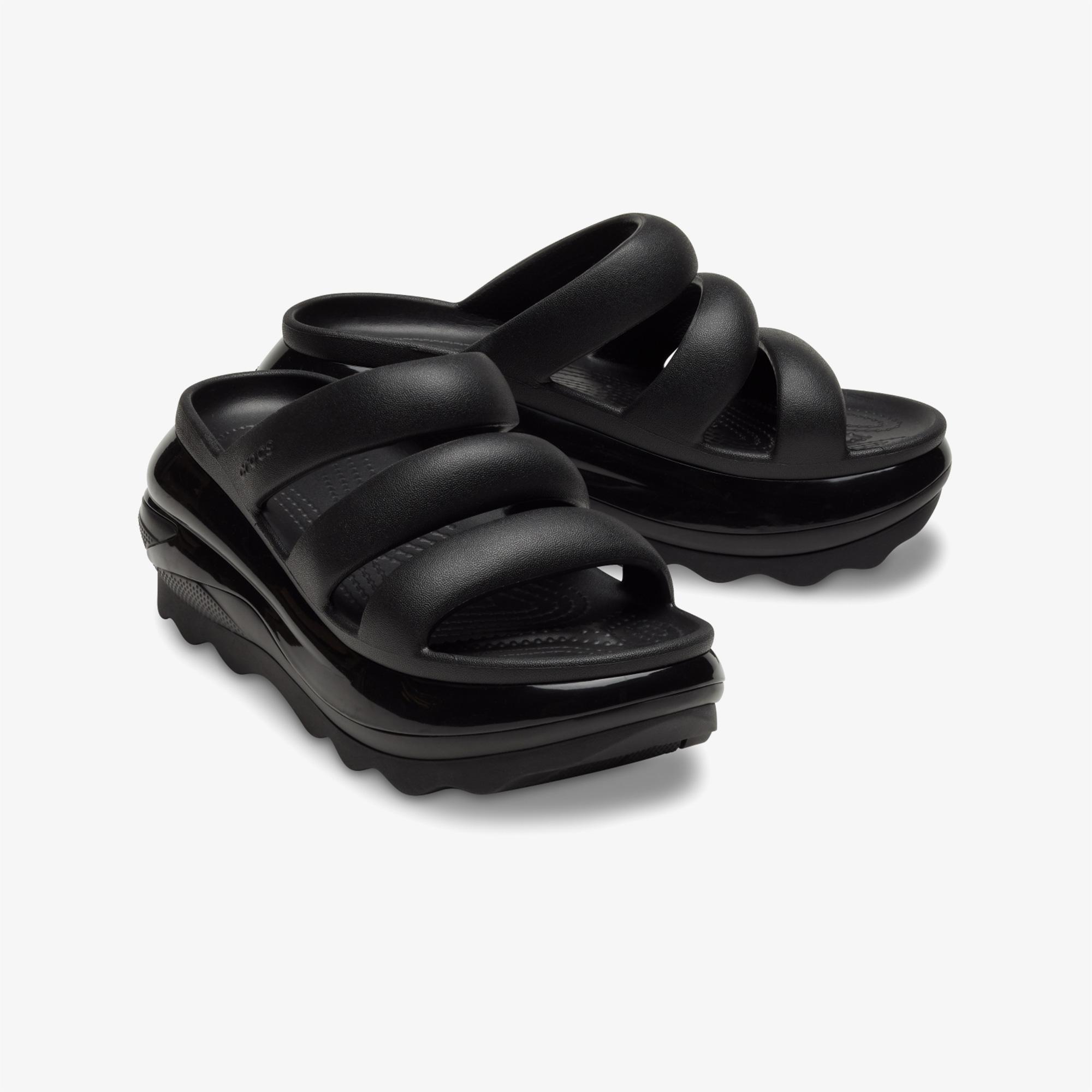 Crocs Mega Crush Triple Strap Kadın Siyah Terlik