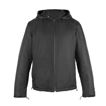  Alanzo Siyah Erkek Çift Taraflı Deri Bomber Ceket