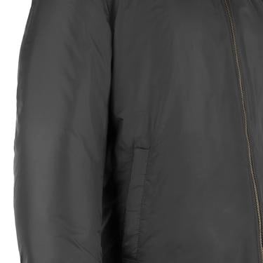  Alanzo Siyah Erkek Çift Taraflı Deri Bomber Ceket