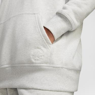  Converse Unisex Loose Fit Gri Hoodie