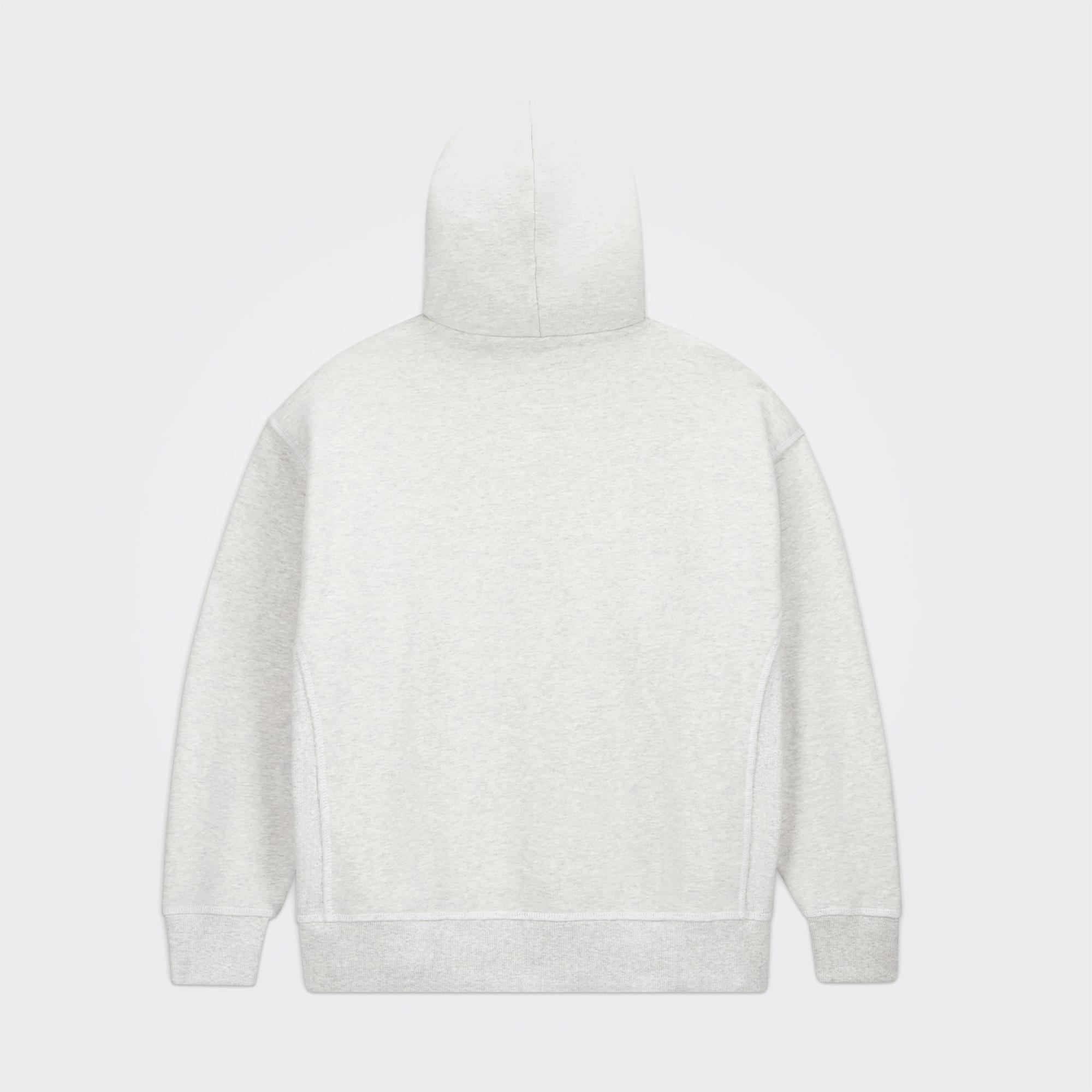 Converse Unisex Loose Fit Gri Hoodie