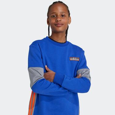  adidas Crew Çocuk Mavi Sweatshirt