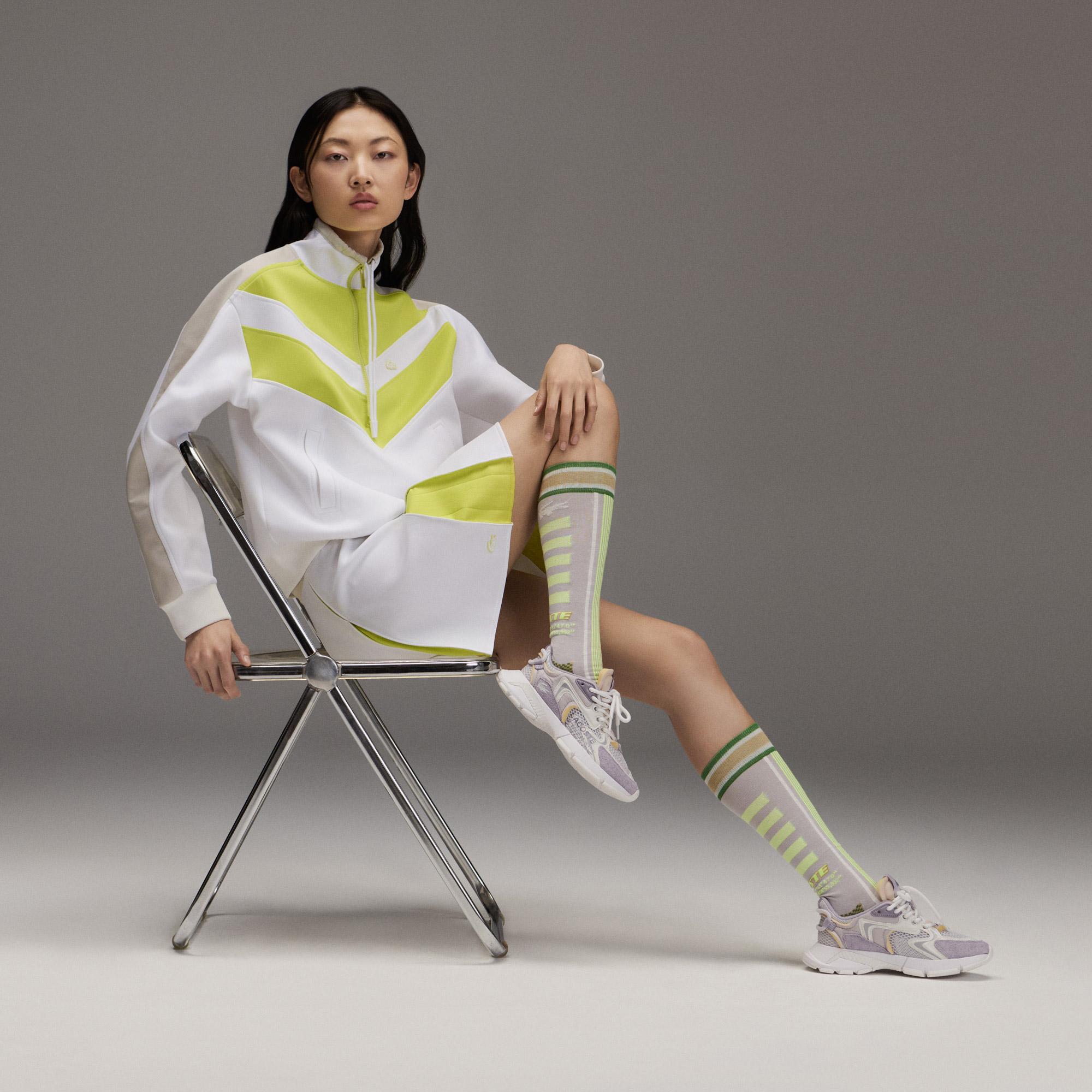 Lacoste L003 Neo Kadın Mor/Beyaz Sneaker