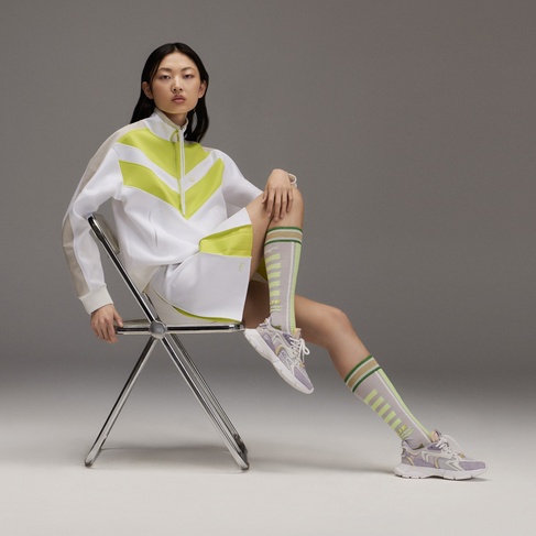  Lacoste L003 Neo Kadın Mor/Beyaz Spor Ayakkabı