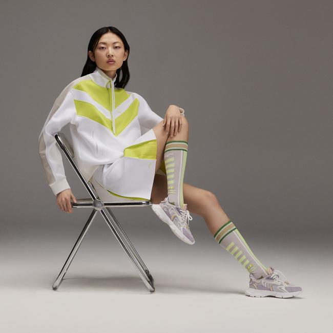  Lacoste L003 Neo Kadın Mor/Beyaz Spor Ayakkabı