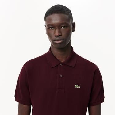  Lacoste L.12.12 Erkek Classic Fit Bordo Polo