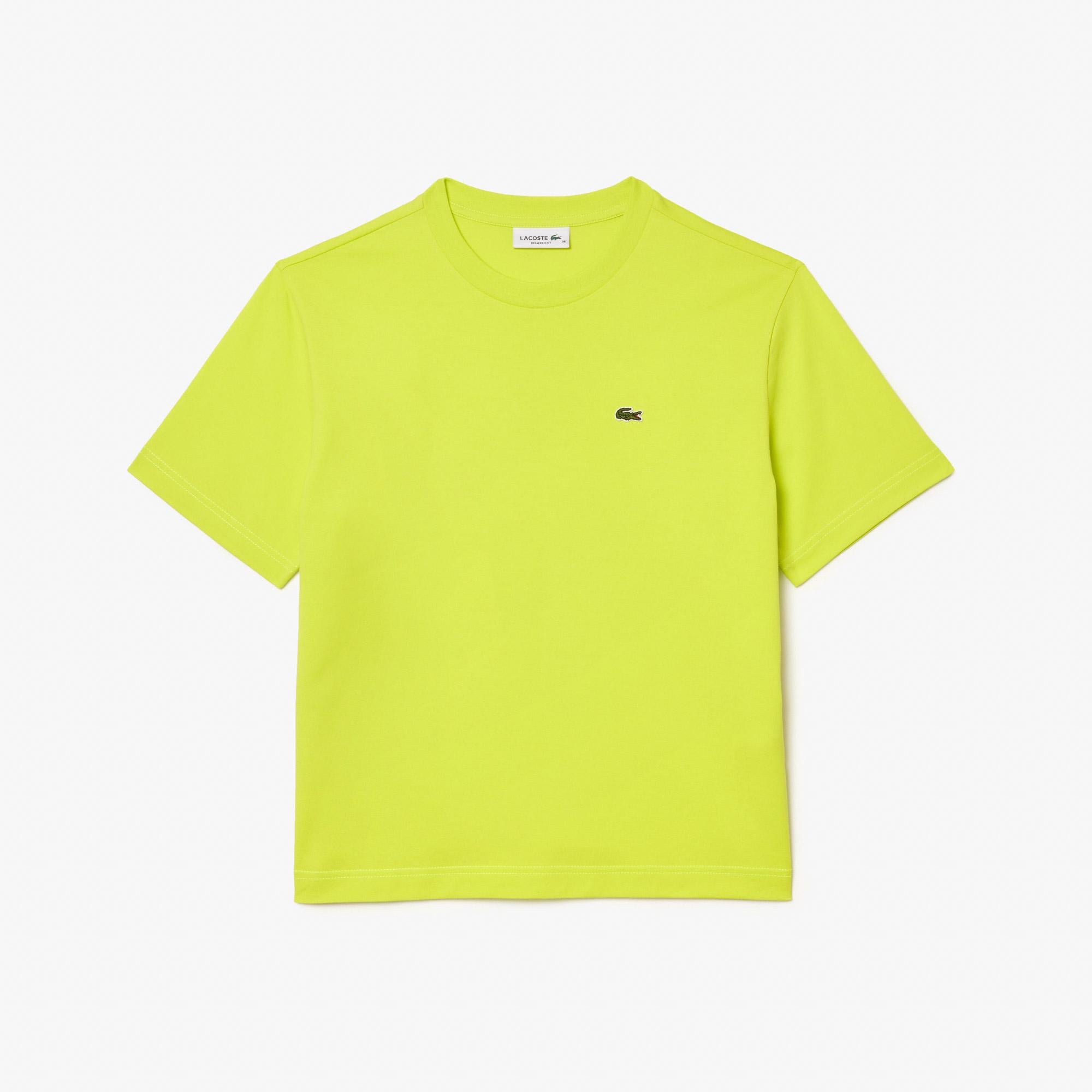 Lacoste Relaxed Fit Lightweight Kadın Sarı T-Shirt