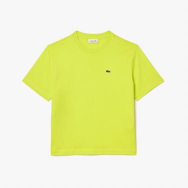  Lacoste Relaxed Fit Lightweight Kadın Sarı T-Shirt