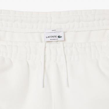  Unisex Relaxed Fit Organik Pamuk Beyaz Eşofman Altı