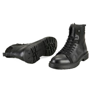  Linia Siyah Erkek Deri Bot