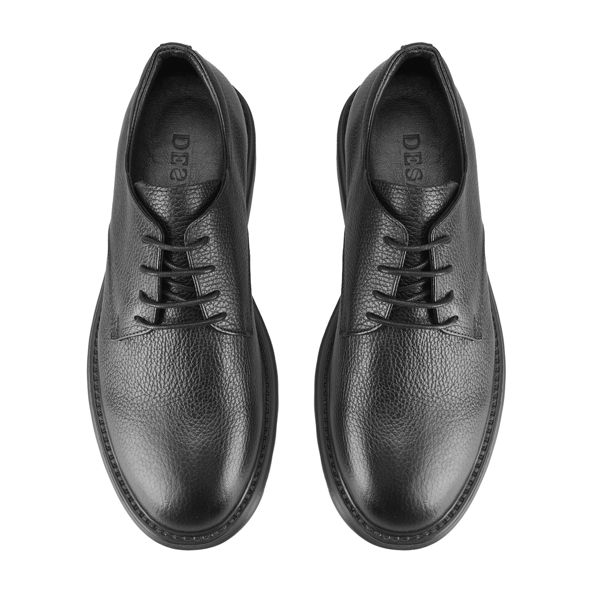 Siella Siyah Erkek Günlük Deri Ayakkabı