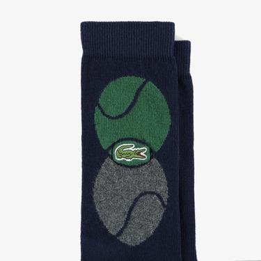  Lacoste Unisex Lacivert Çorap