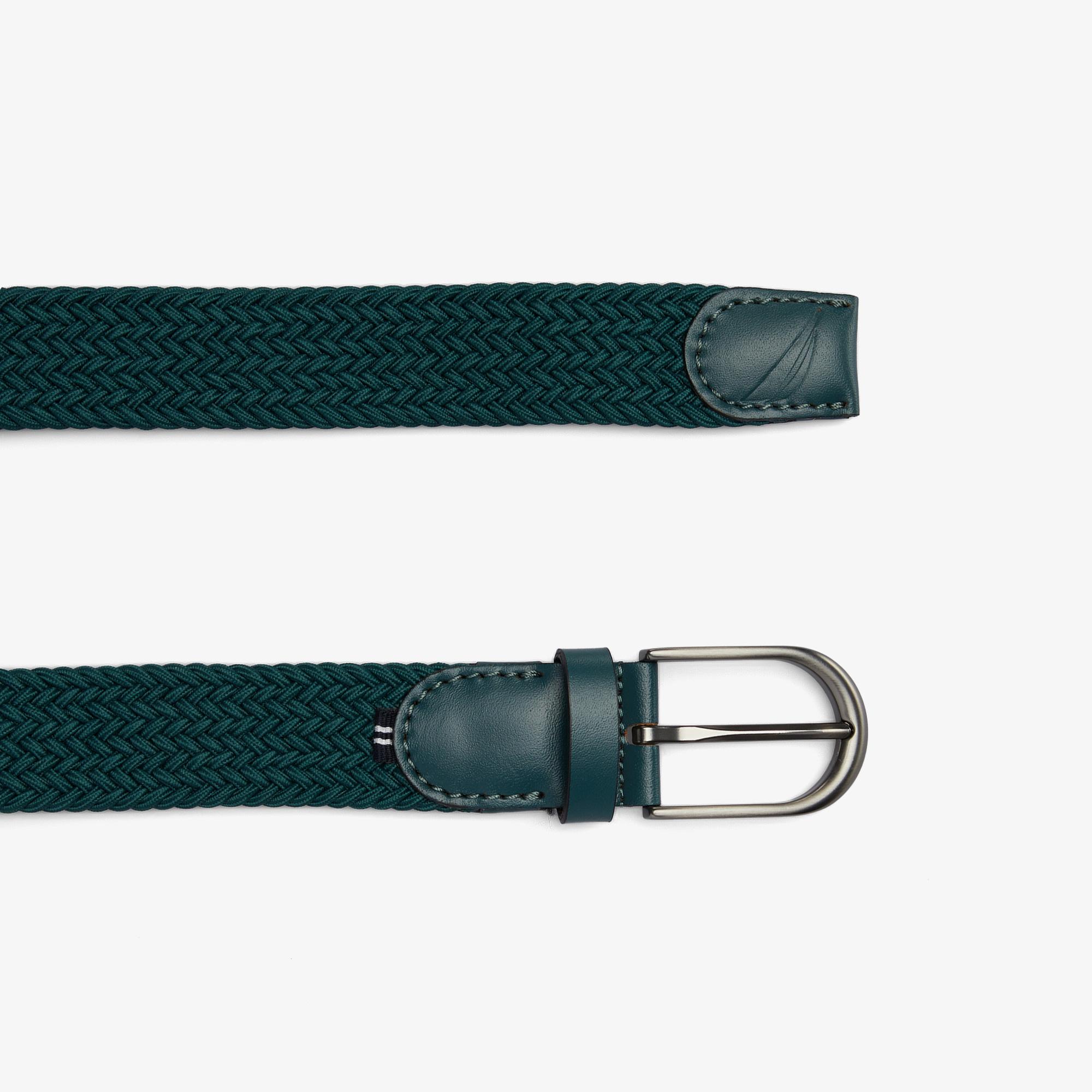 Nautica Erkek Yeşil Örgü Kemer