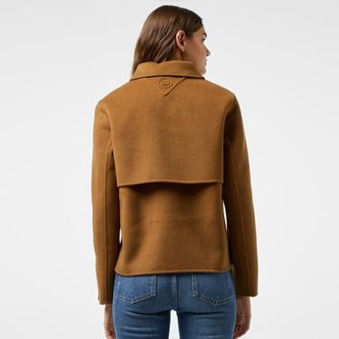  Tommy Hilfiger Wool Blend Short Kadın Kahverengi Trençkot