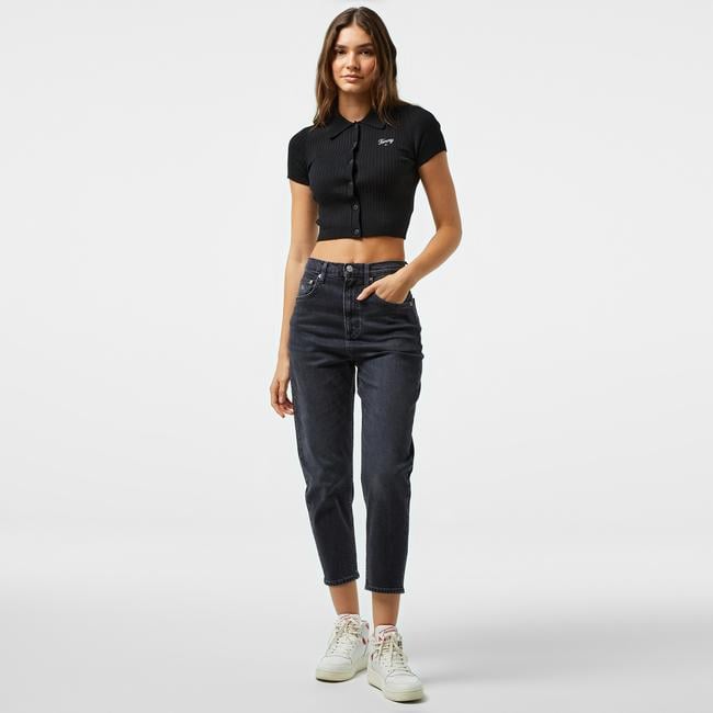  Tommy Hilfiger Mom Jean Kadın Siyah Jean