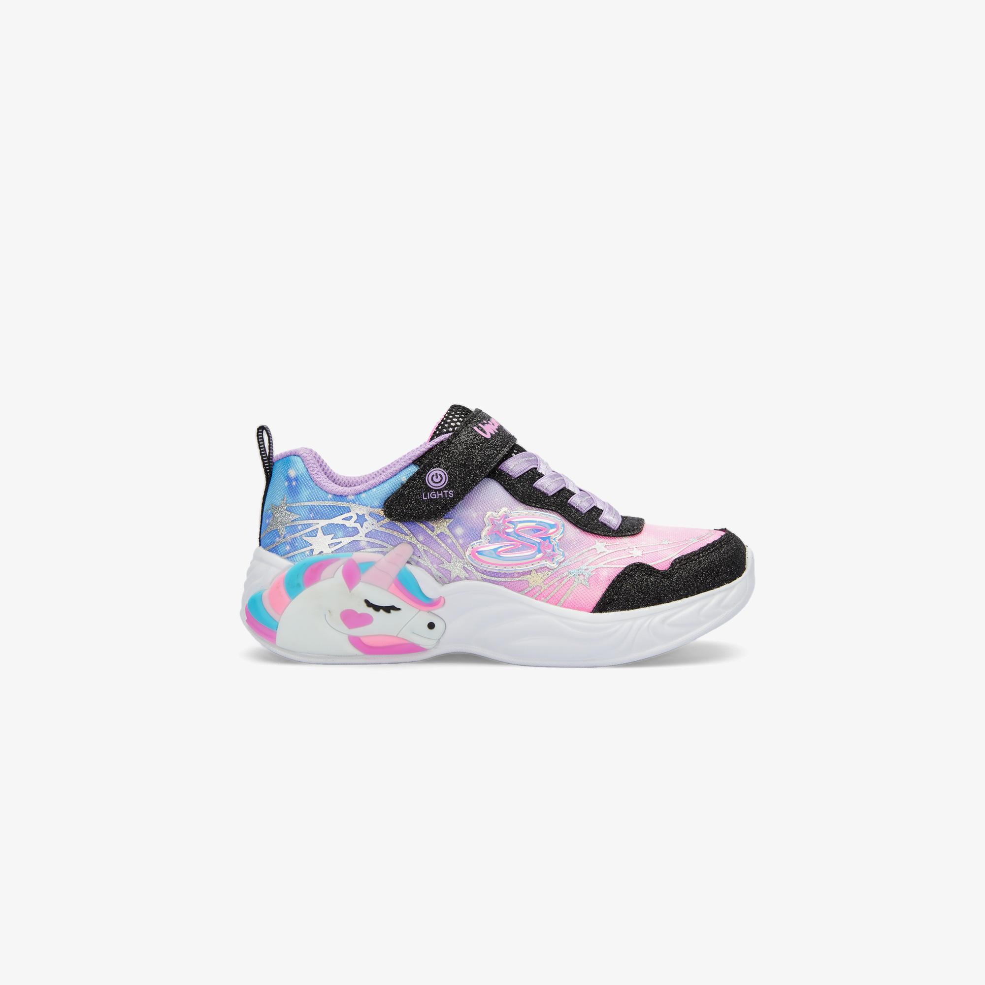 Skechers Unicorn Dreams Bebek Siyah/Çoklu Spor Ayakkabı